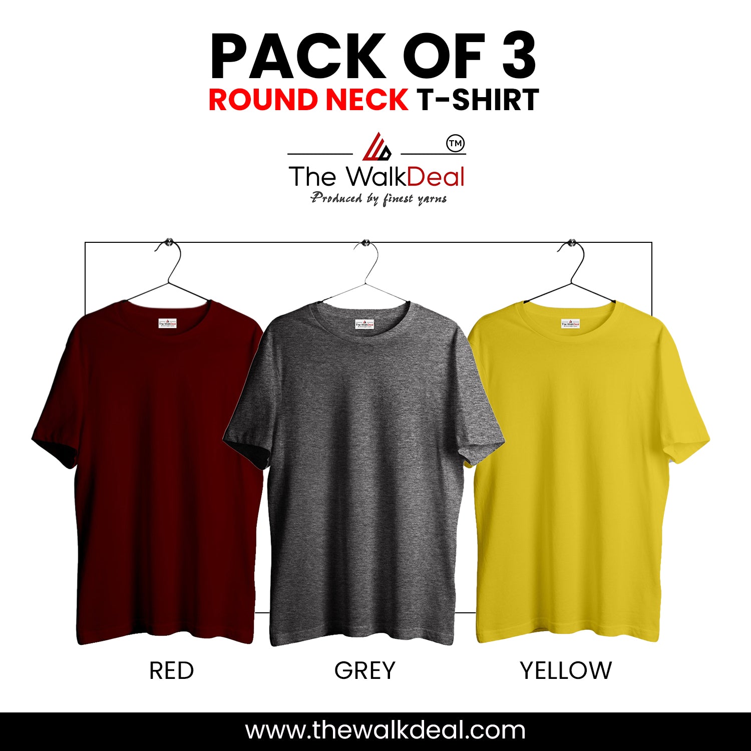 T-Shirt Combo - Pack of 3 | T-Shirt Shipy