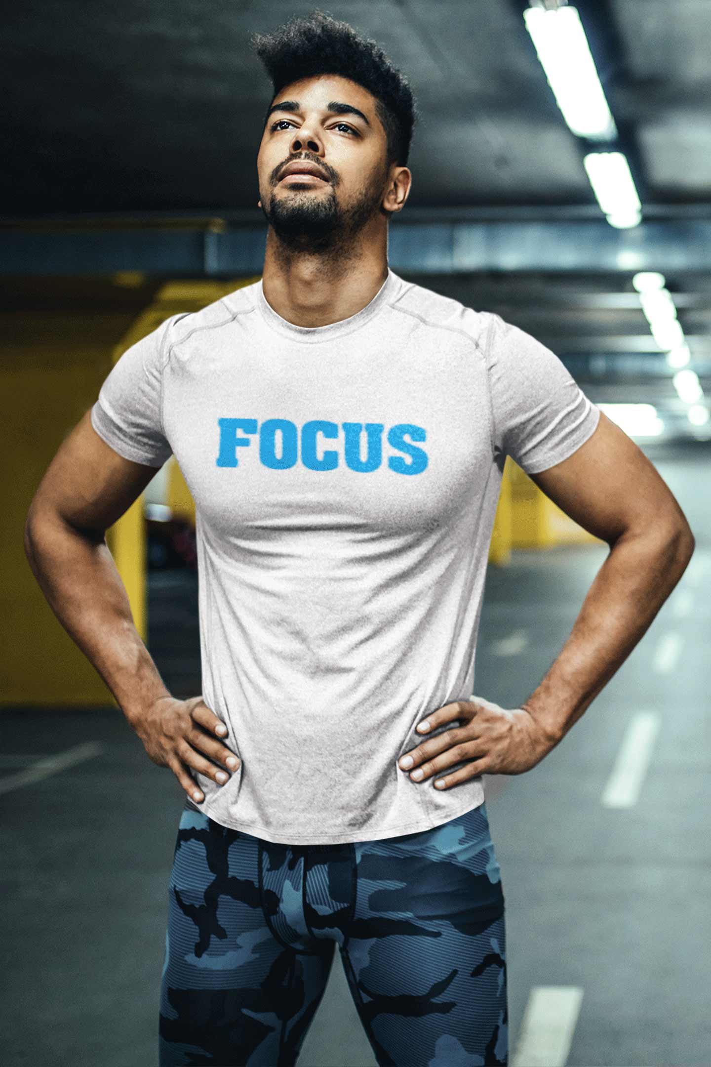 Focus_White T-Shirts For Men