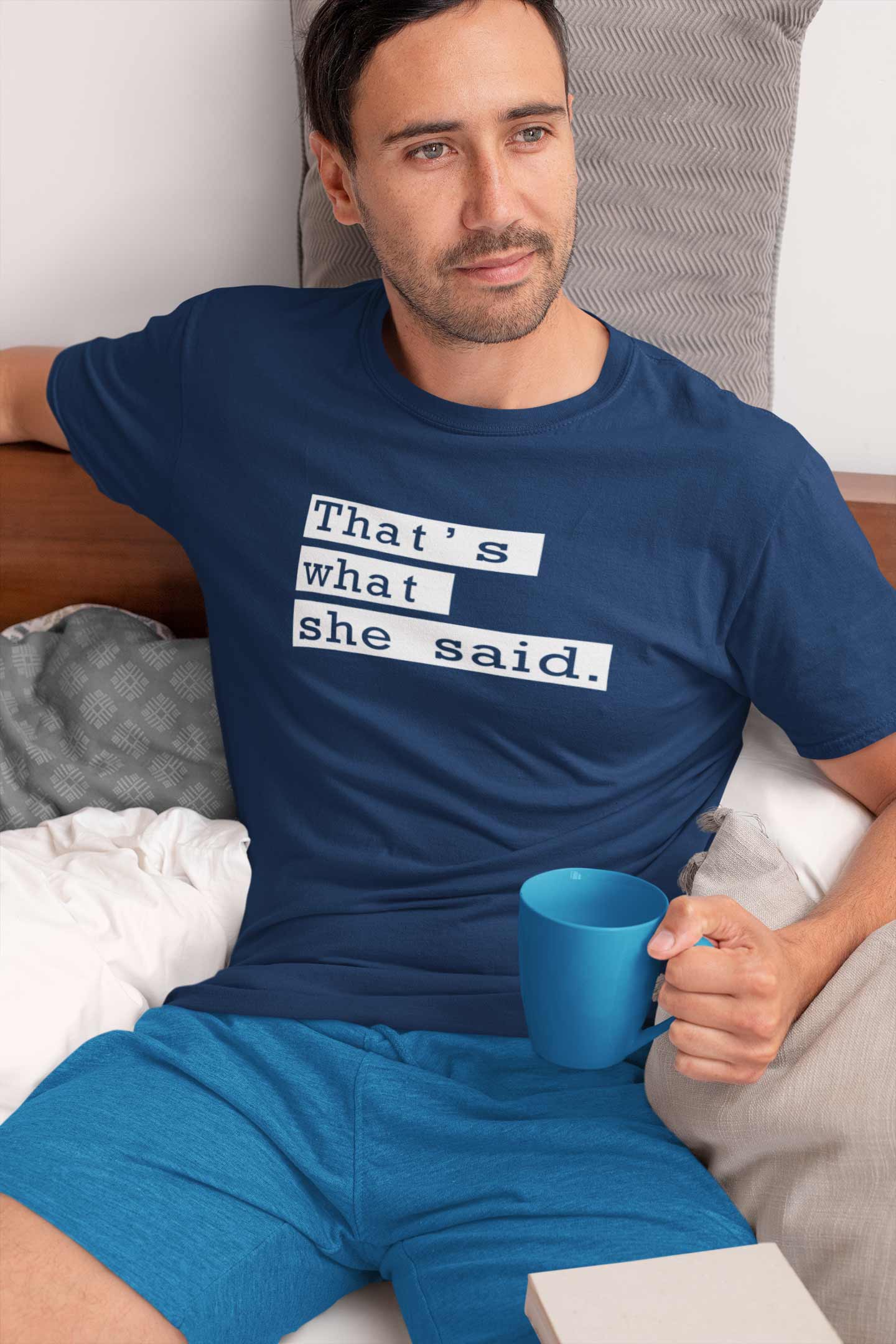 What's She Said T-Shirts For Men || Navy Blue || Stylish Tshirts || 100% Cotton || Best T-Shirt For Men's