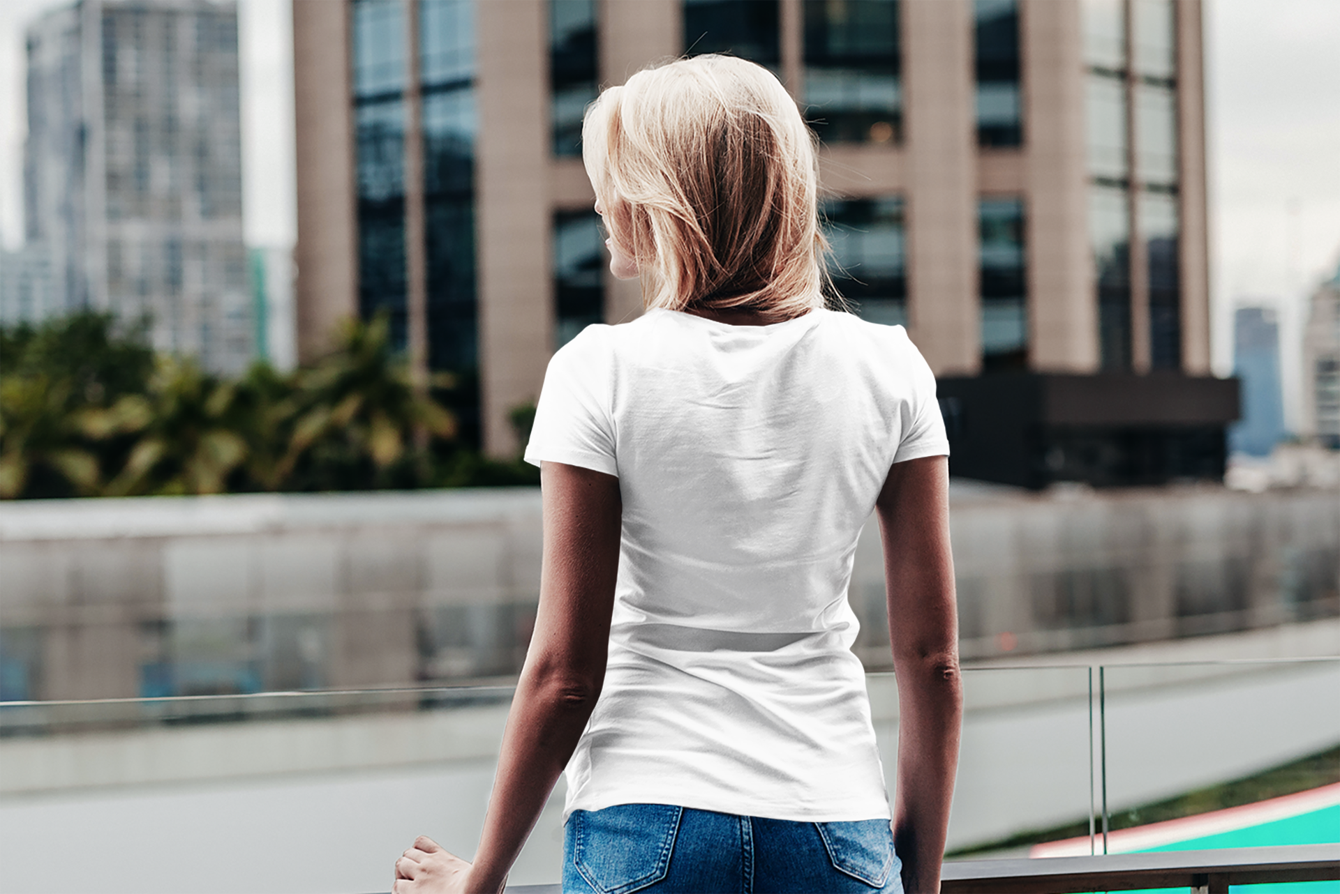 Alabaster White Round Neck T-Shirt