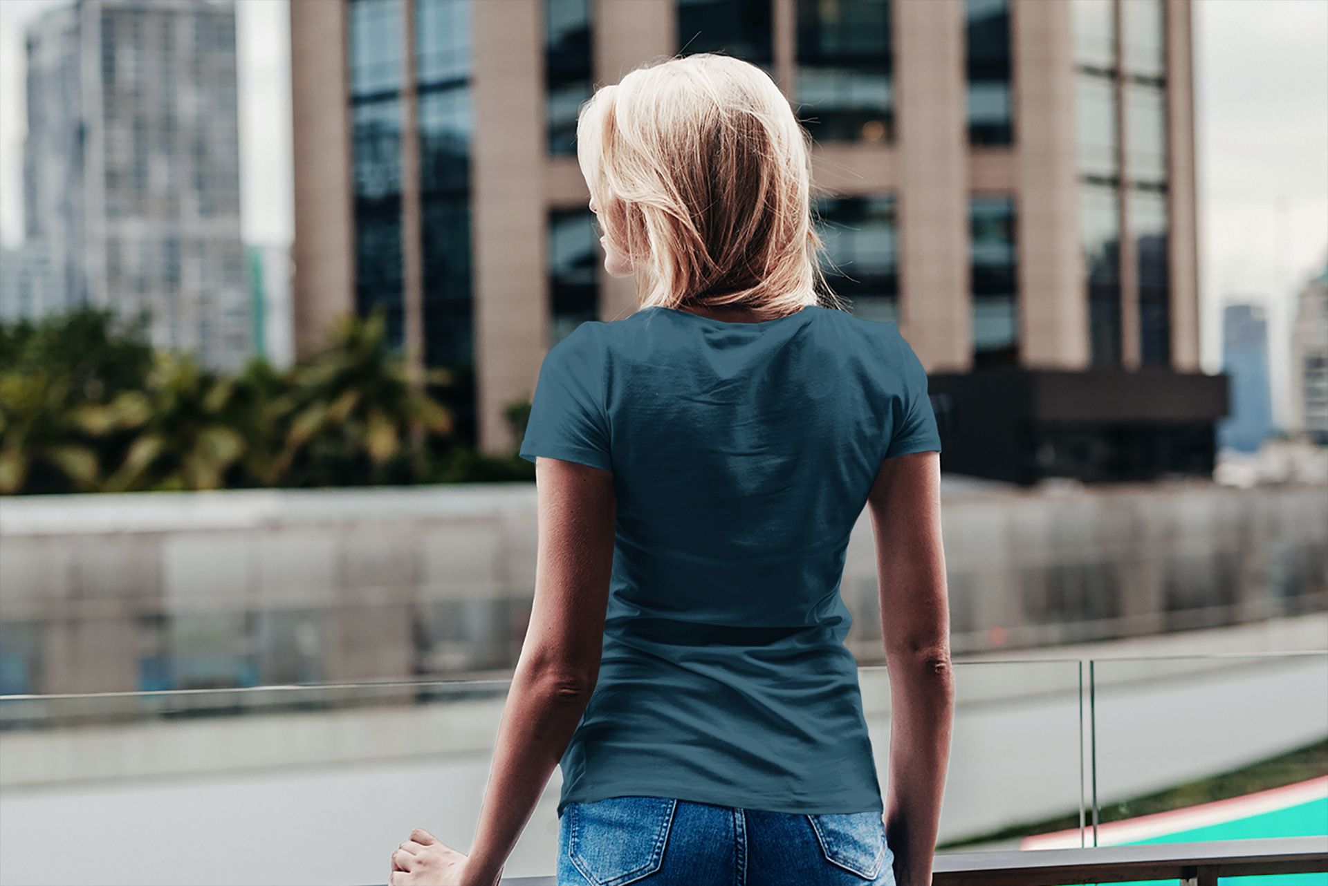 Midnight Blue Round Neck T-Shirt