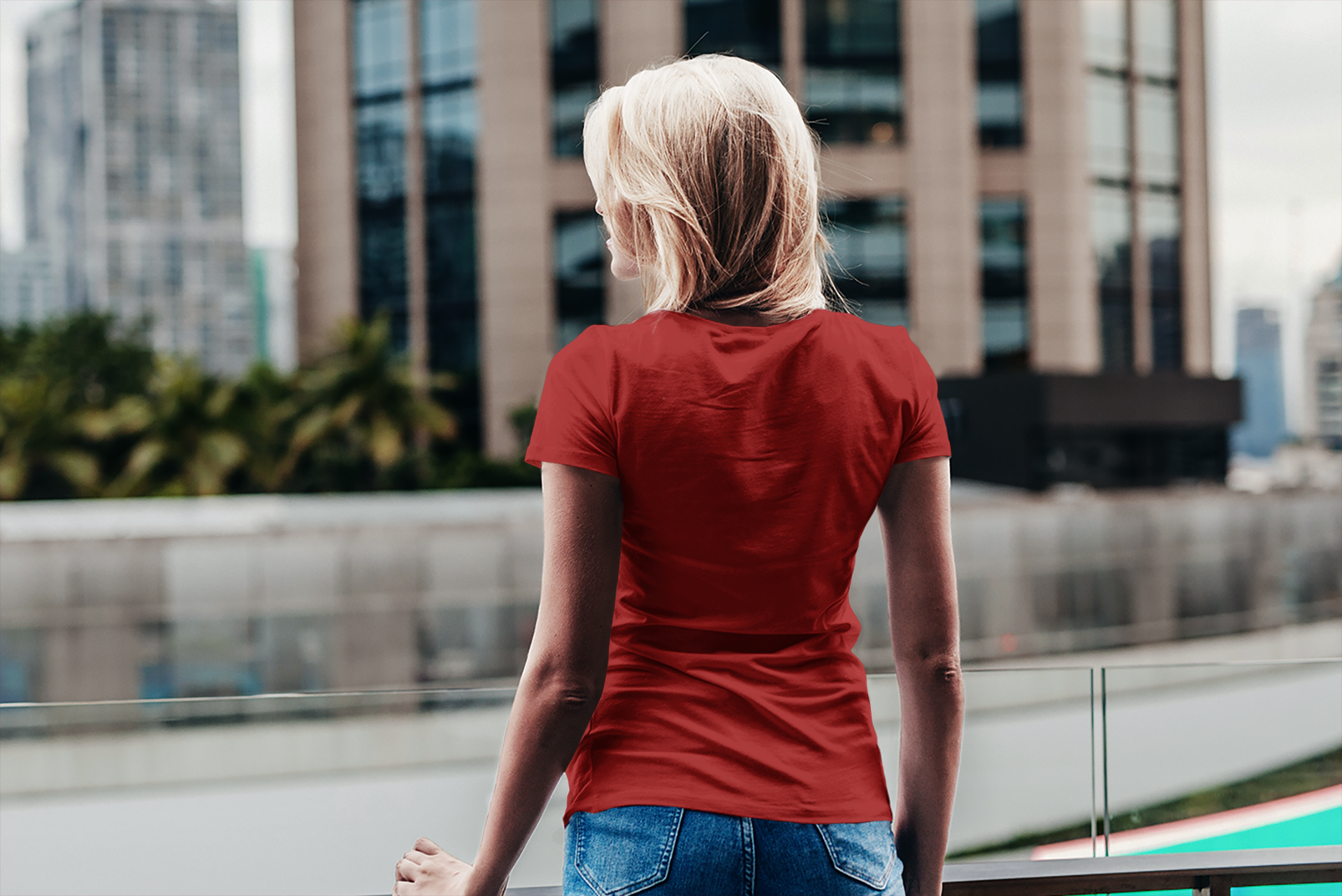 Cardinal Maroon Round Neck T-Shirt