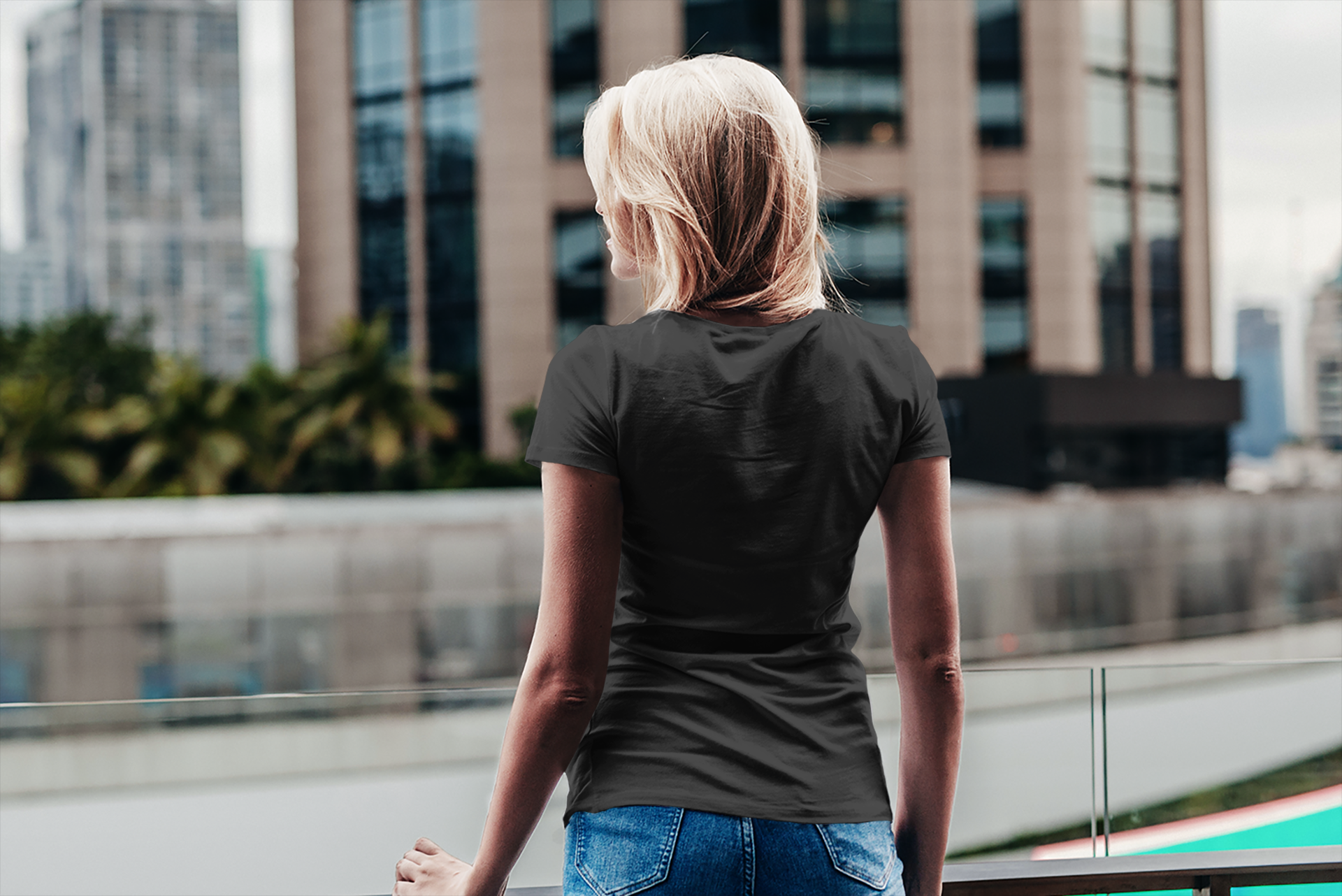 Stygian Black Round Neck T-Shirt