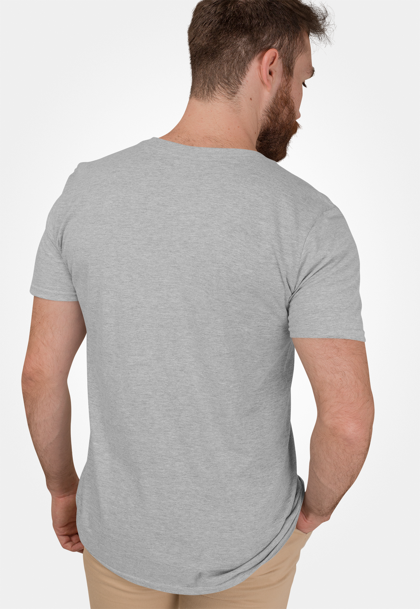 Stoner Advisory Melange Light Grey Round Neck T-Shirt