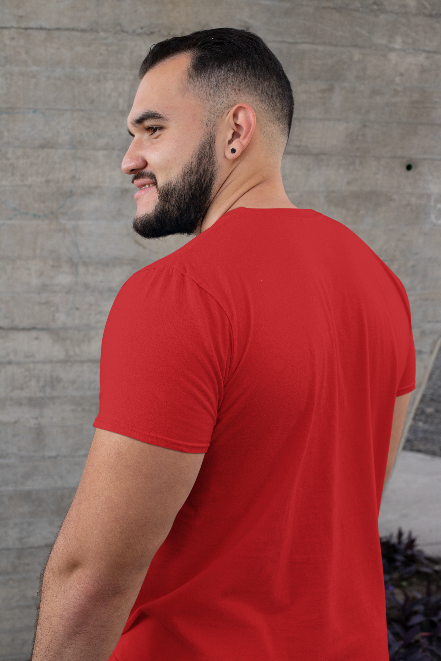 Popeye Red Round Neck T-Shirt