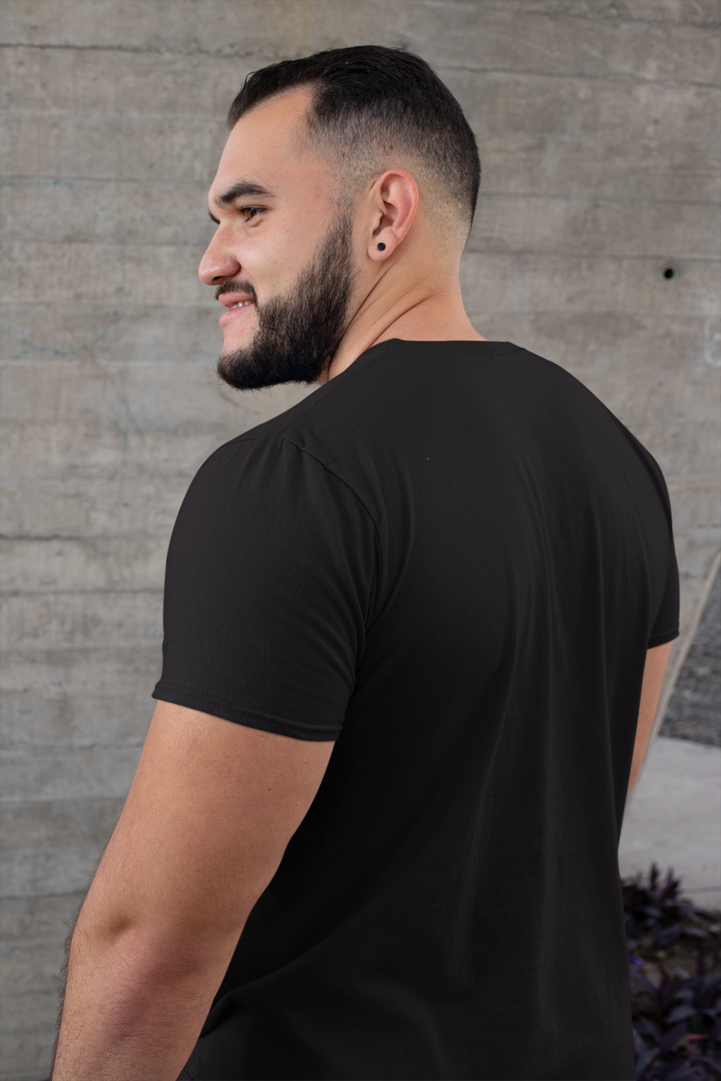 Sylvester Black Round Neck T-Shirt