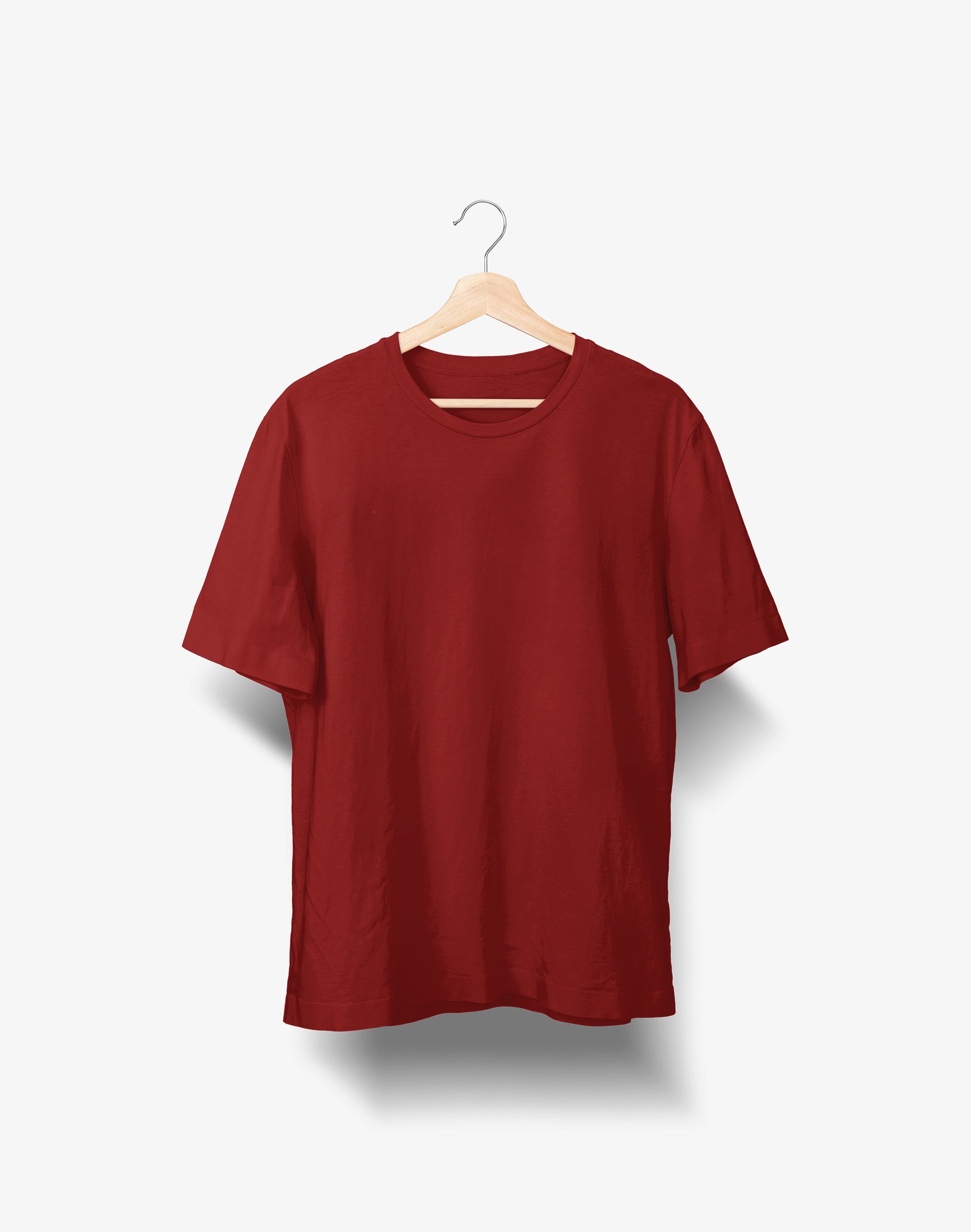 Cardinal Maroon Round Neck T-Shirt