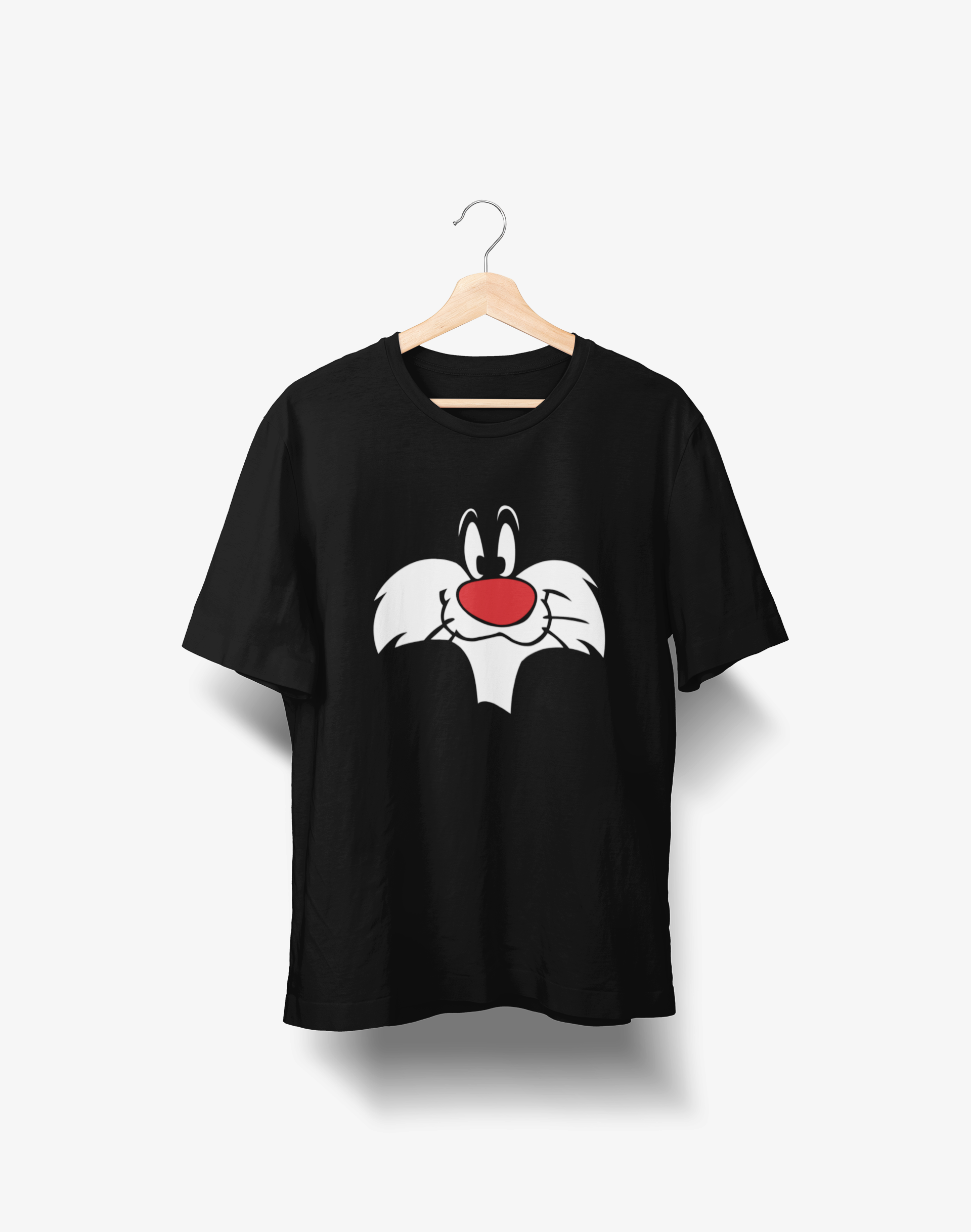 Sylvester Black Round Neck T-Shirt